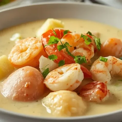 creamy seafood chowder recipe
