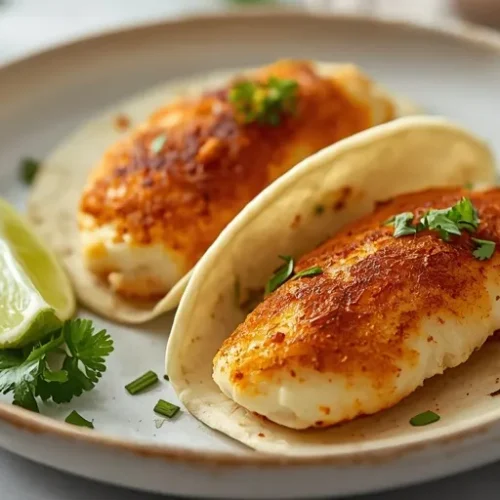 Air Fryer Mexican Lime Fish Tacos recipe