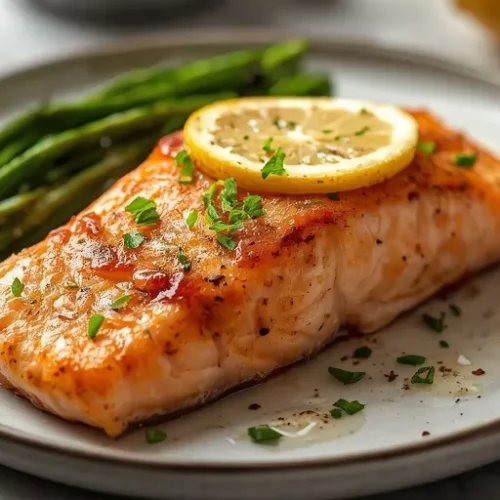 Lemon Garlic Salmon Air Fryer recipe