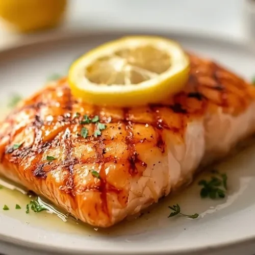 Grilled Salmon with Lemon Garlic recipe