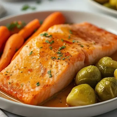 maple mustard sheet pan salmon recipe