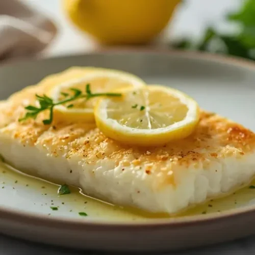 baked garlic butter cod fillets recipe