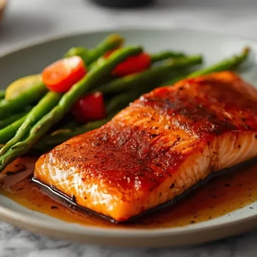 Bourbon Glazed Smoked Salmon recipe