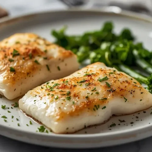 Garlic Herb Sheet Pan Pollock recipe