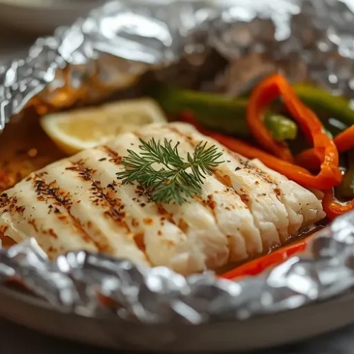 Grilled Cod in Foil recipe