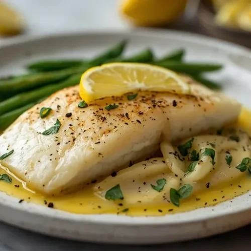 lemon butter sea bass skillet recipe