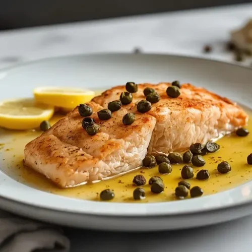 lemon caper salmon skillet recipe