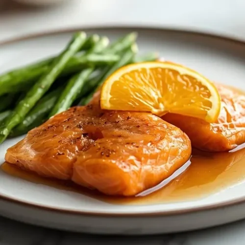Orange Glazed Smoked Salmon recipe