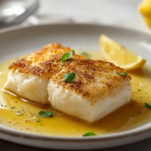 pan seared lemon butter cod recipe