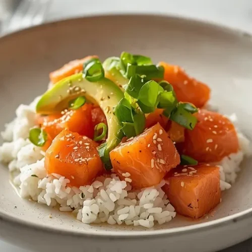 Salmon Poke with Avocado recipe