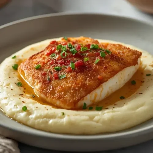 Skillet Fish and Grits recipe