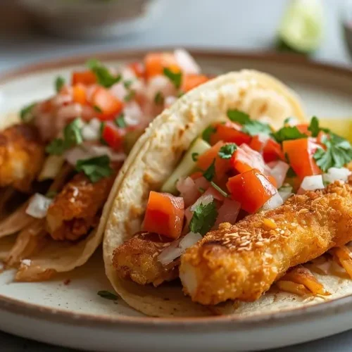 Crispy Fried Cod Tacos recipe