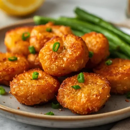 Crispy Honey Salmon Bites Air Fryer recipe
