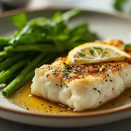 Garlic Butter Grilled Cod recipe