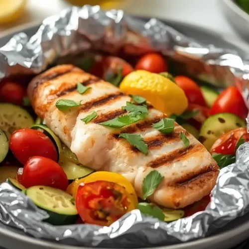 Grilled Fish Foil Packets recipe