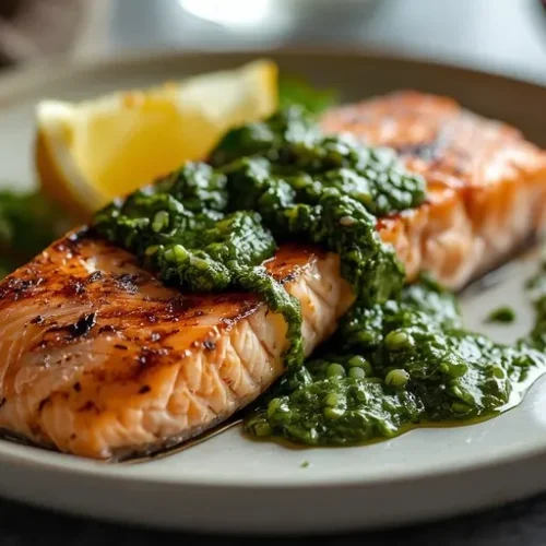 Grilled Salmon with Chimichurri recipe