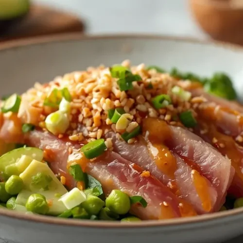 Sesame Ginger Tuna Poke recipe