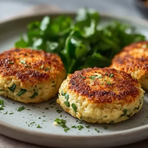 Skillet Mackerel Cakes with Herbs recipe