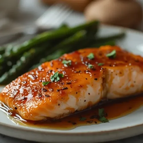 Skillet Maple Glazed Salmon recipe