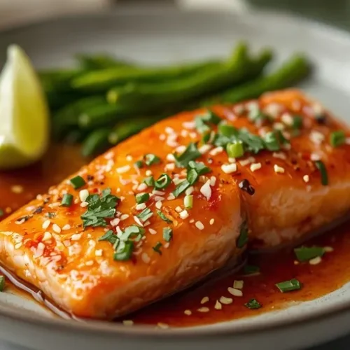 Skillet Thai Sweet Chili Salmon recipe